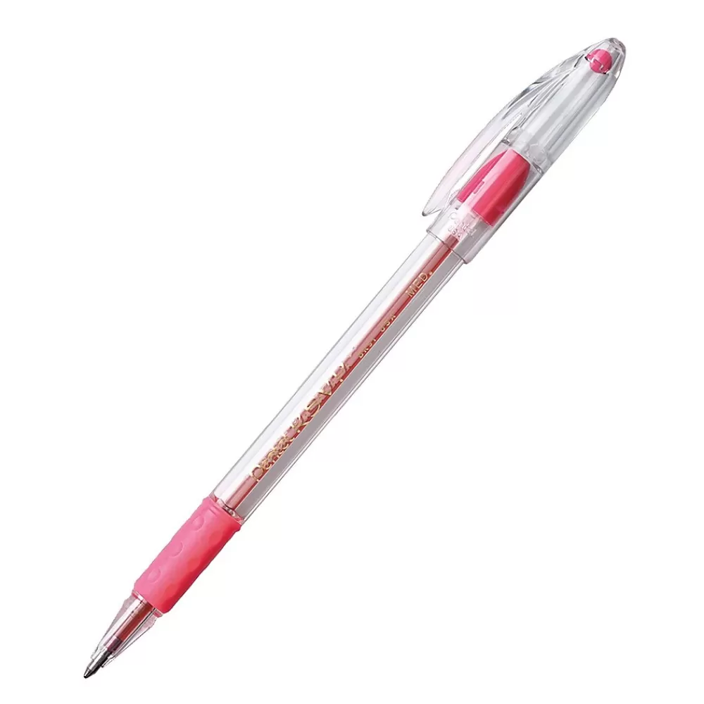 Pentel Pens<RSVP Pink Ballpoint Medium Pen, Bundle of 36 Pens (PENBK91P)