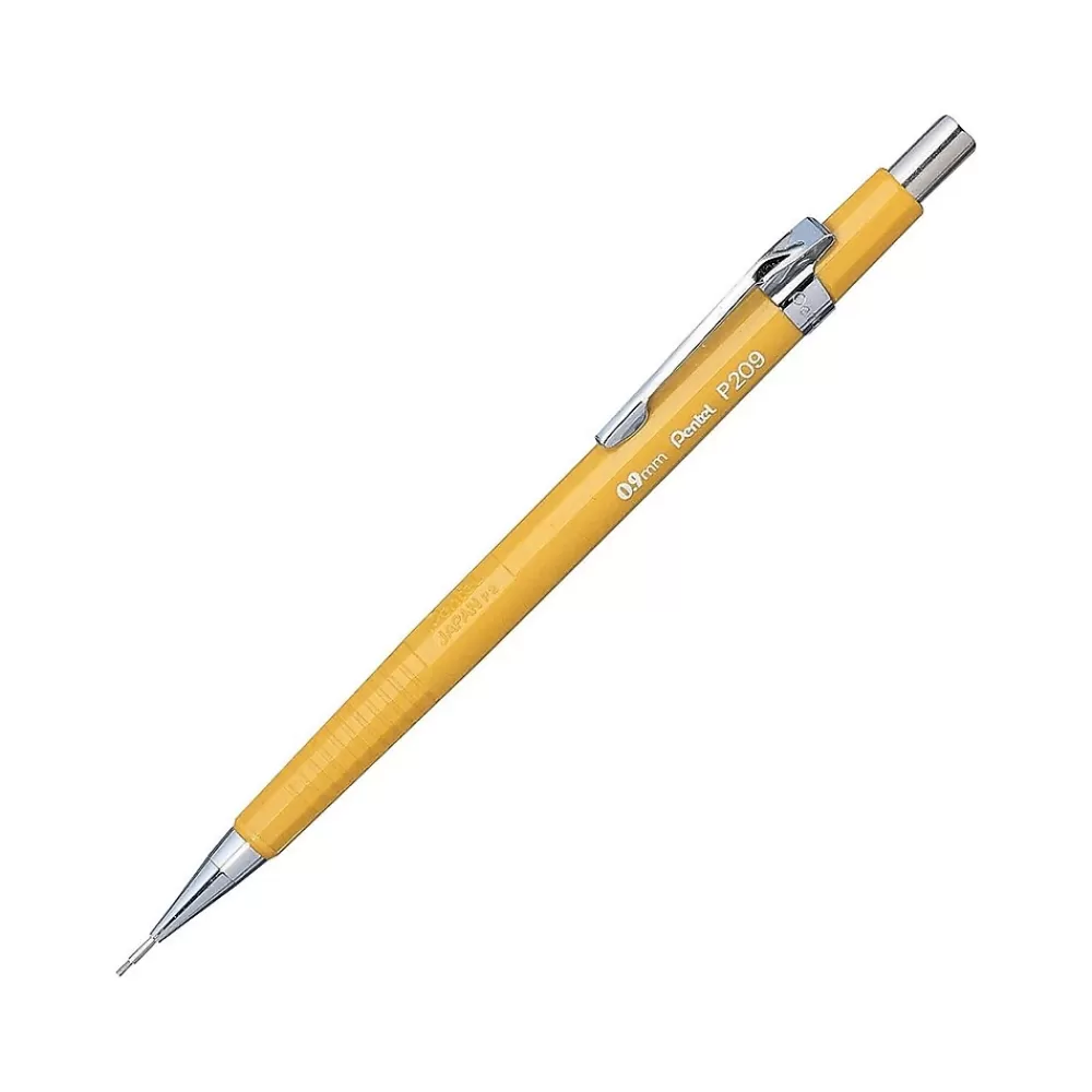 Pentel Pencils<Sharp Mechanical Pencil, 0.9mm, #2 Medium Lead, 2/Pack (P209BP2-K6)