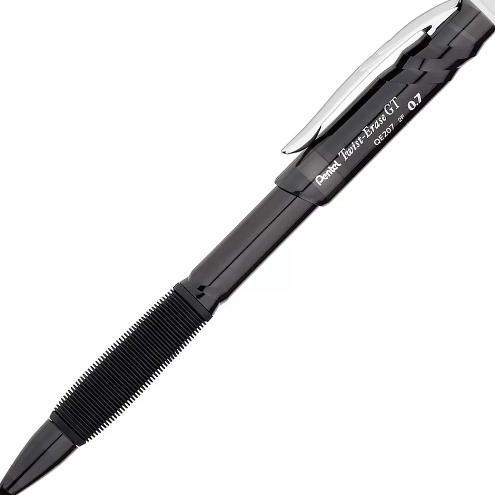 Pentel Pencils<Twist Erase GT Mechanical Pencil, 0.7mm, #2 Medium Lead, Dozen (QE207A)