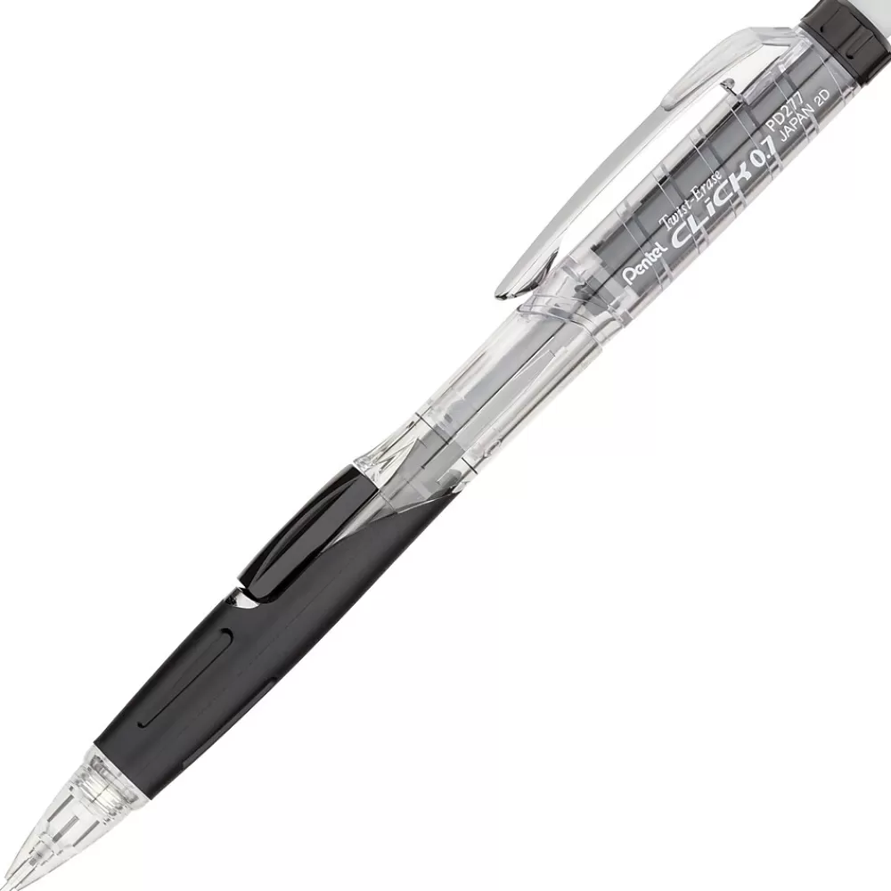 Pentel Pencils<Twist-Erase Click Mechanical Pencil, 0.7mm, #2 Medium Lead (PD277TA)