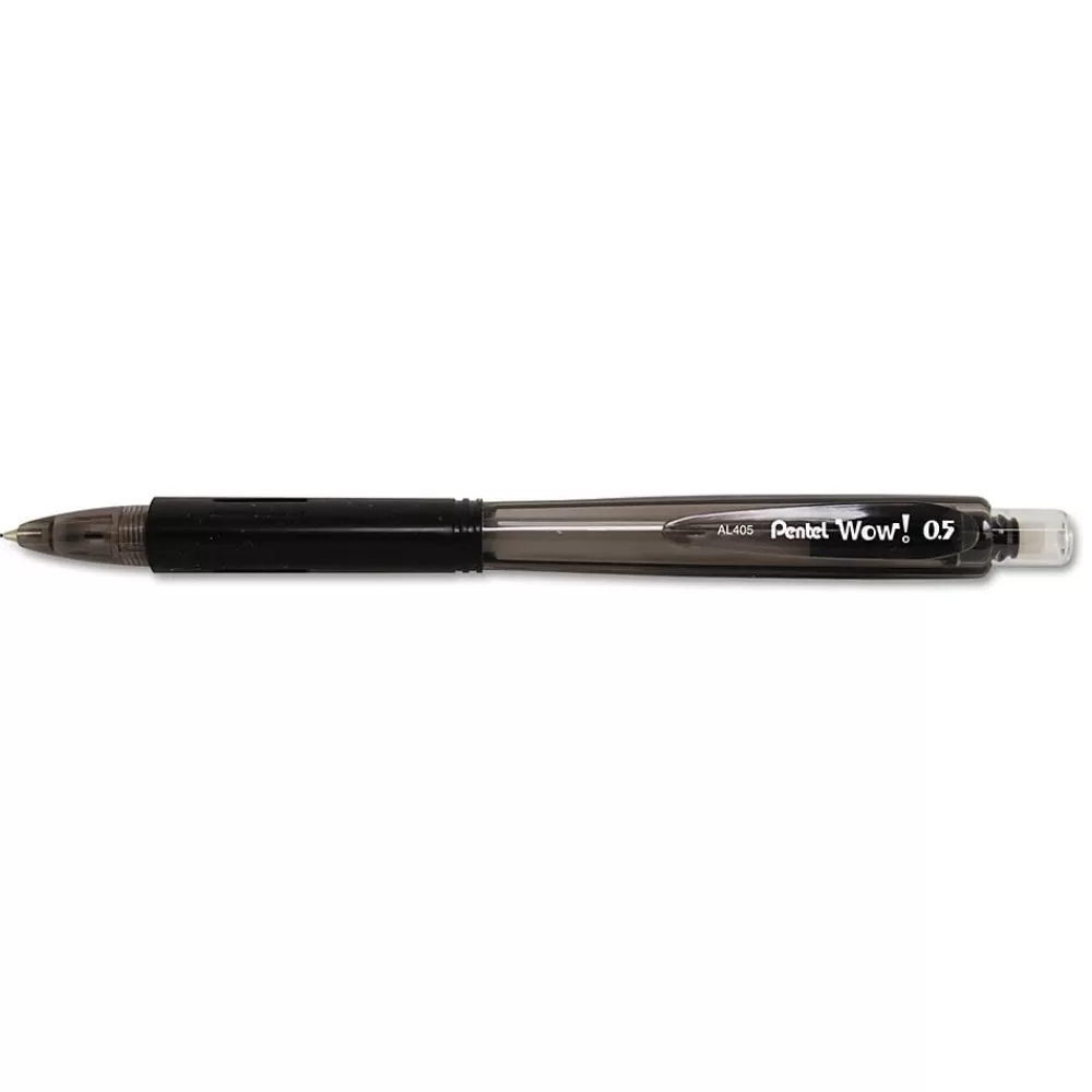 Pentel Pencils<Wow! Mechanical Pencil, 0.5mm, #2 Medium Lead, Dozen (AL405A)