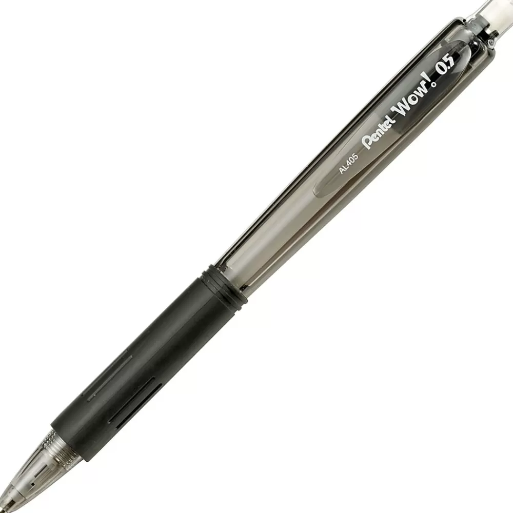 Pentel Pencils<Wow! Mechanical Pencil, 0.5mm, #2 Medium Lead, Dozen (AL405A)