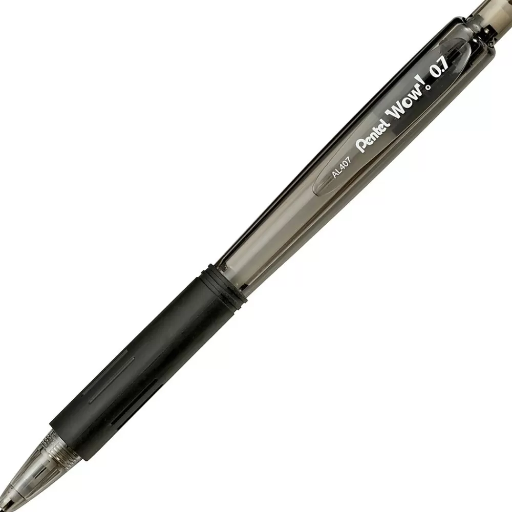 Pentel Pencils<Wow! Mechanical Pencil, 0.7mm, #2 Medium Lead, Dozen (AL407A)