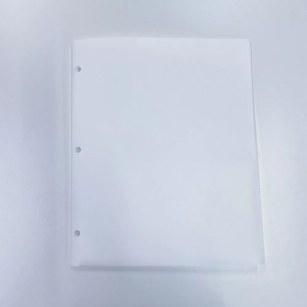 Pep Rally Pocket Folders<3-Hole Punched 2-Pocket Presentation Folder, White (61480)