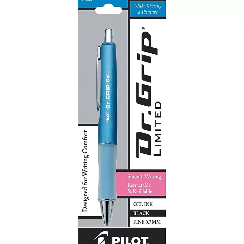 Pilot Pens<Dr. Grip Retractable Gel Pen, Fine Point, Black Ink (36274)