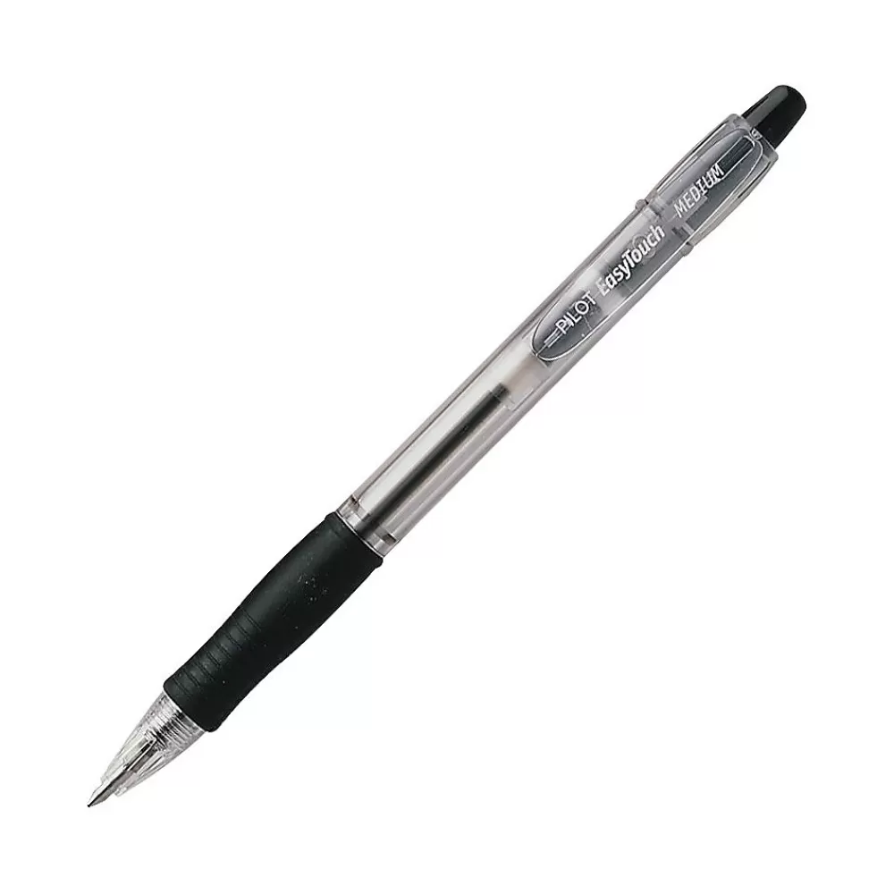 Pilot Pens<EasyTouch Retractable Ballpoint Pen, Medium Point, Black Ink (32220)