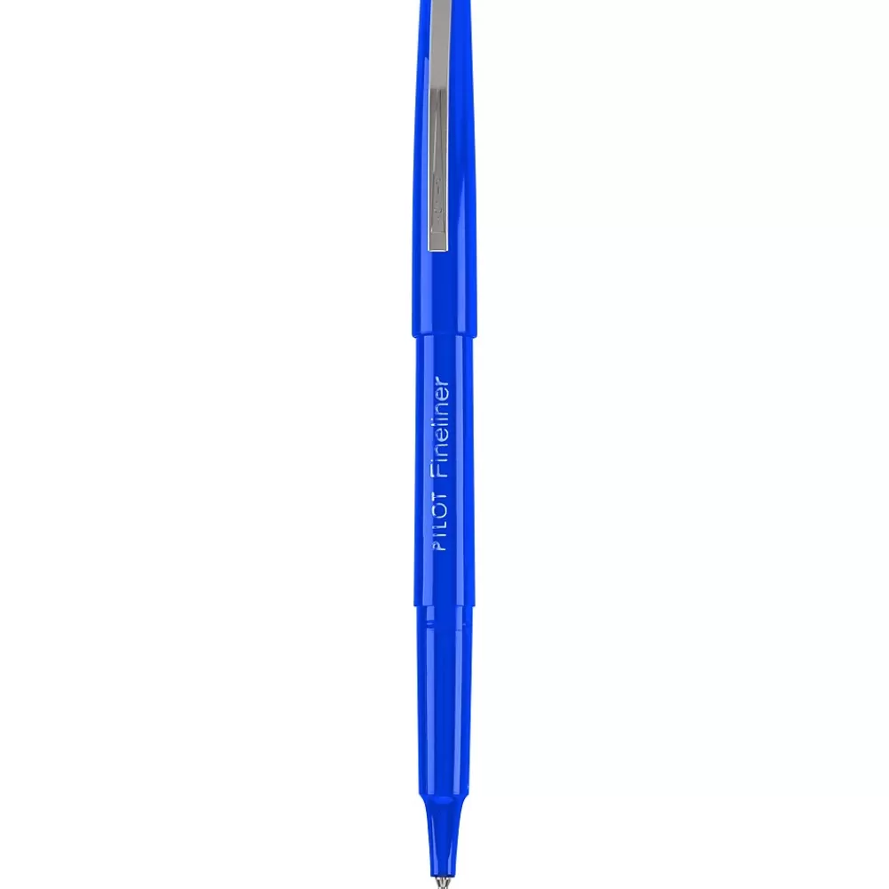 Pilot Pens<Fineliner Marker Pens, Fine Point, Blue Ink, Dozen (11014)