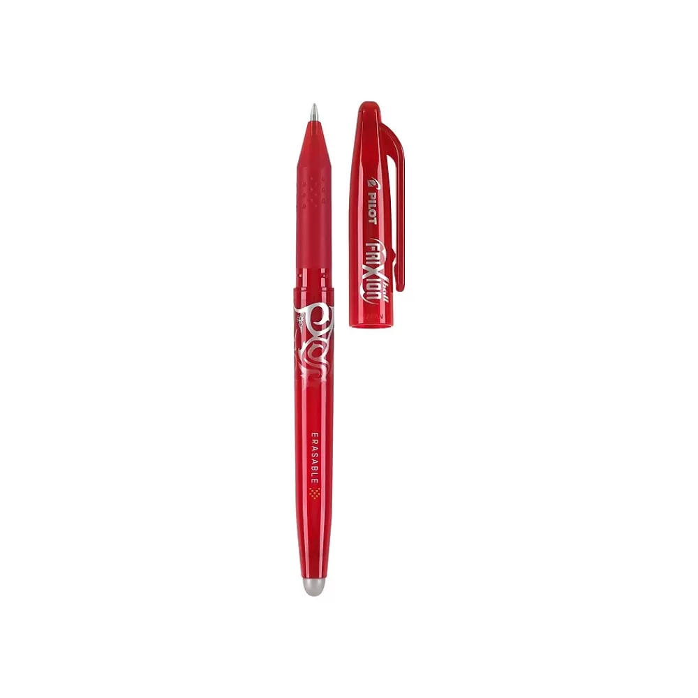Pilot Pens<FriXion Ball Erasable Gel Pen, Fine Point, Red Ink (FX7-RED-BC)