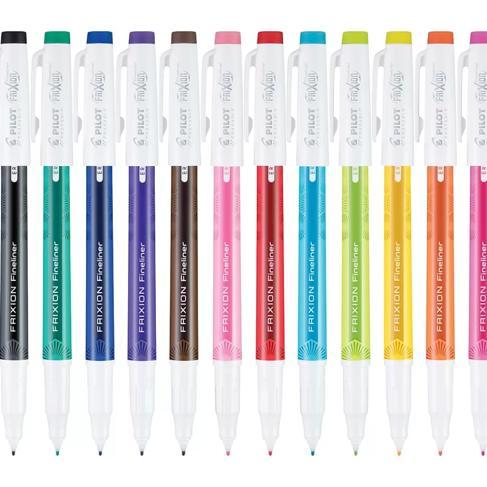 Pilot Pens<FriXion Erasable Marker Pens, Fine Point, 0.6mm, Assorted Ink, Dozen (11452)