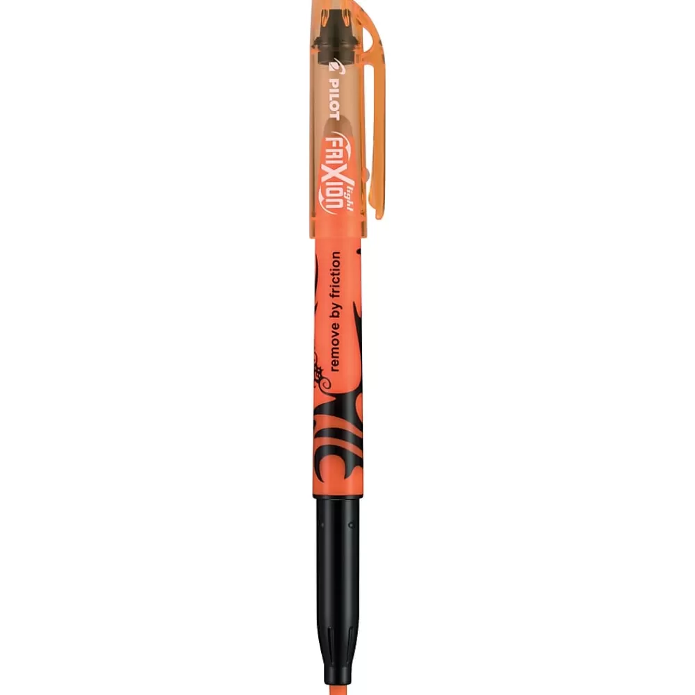Pilot Highlighters<FriXion Light Erasable Highlighters, Chisel Tip, Orange Ink, Dozen (46504)