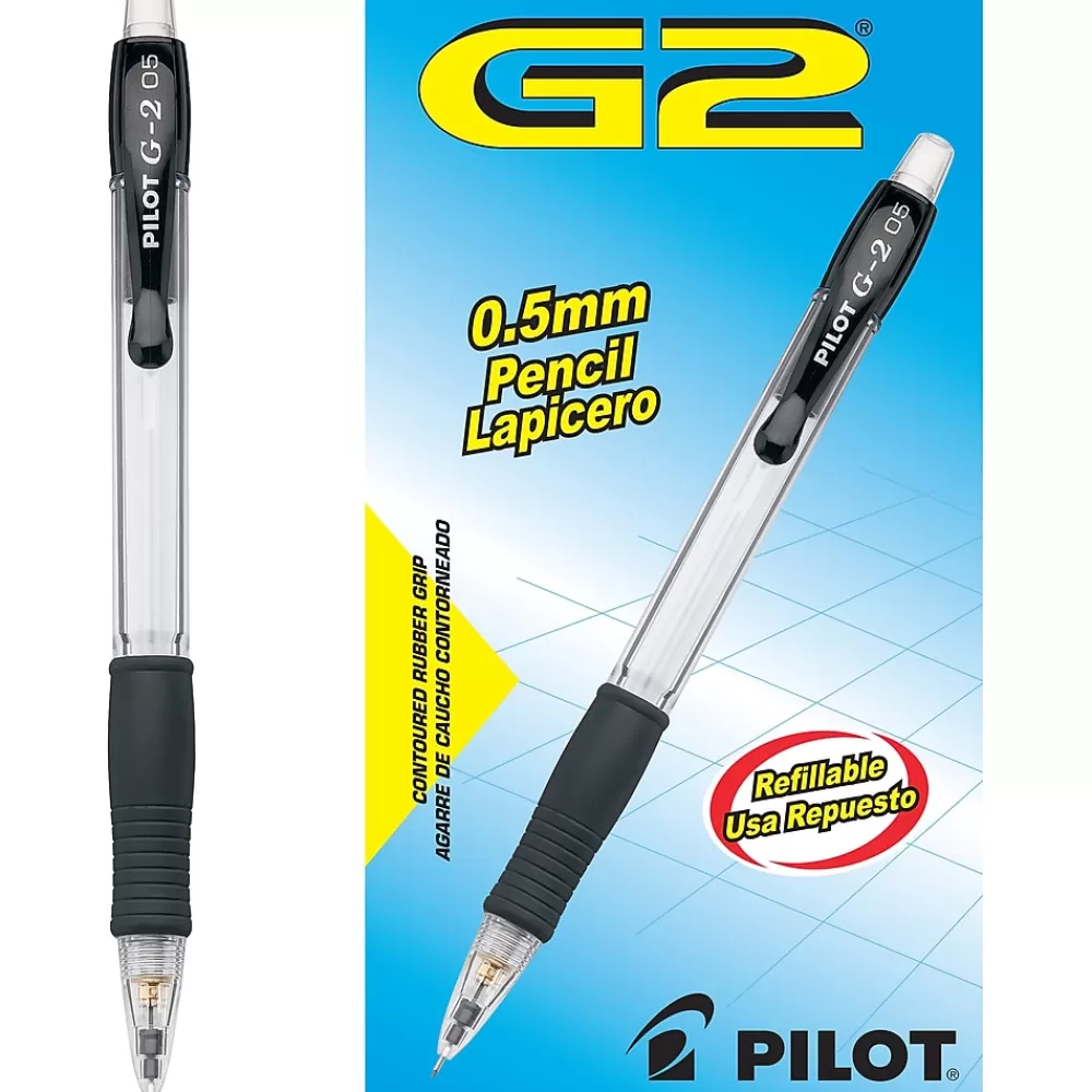 Pilot Pencils<G2 Mechanical Pencil, 0.5mm, #2 Medium Lead, Dozen (51014)