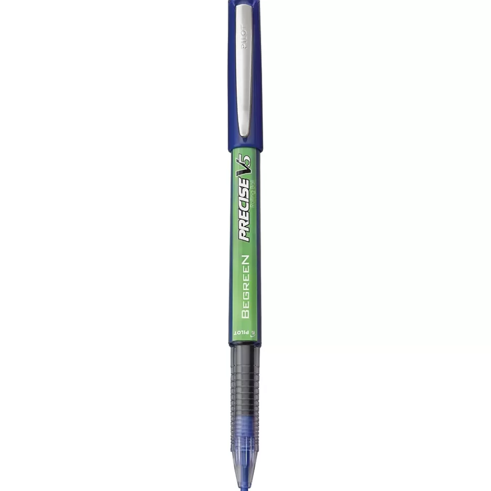 Pilot Pens<Precise V5 BeGreen Rollerball Pens, Extra Fine Point, Blue Ink, Dozen (26301)