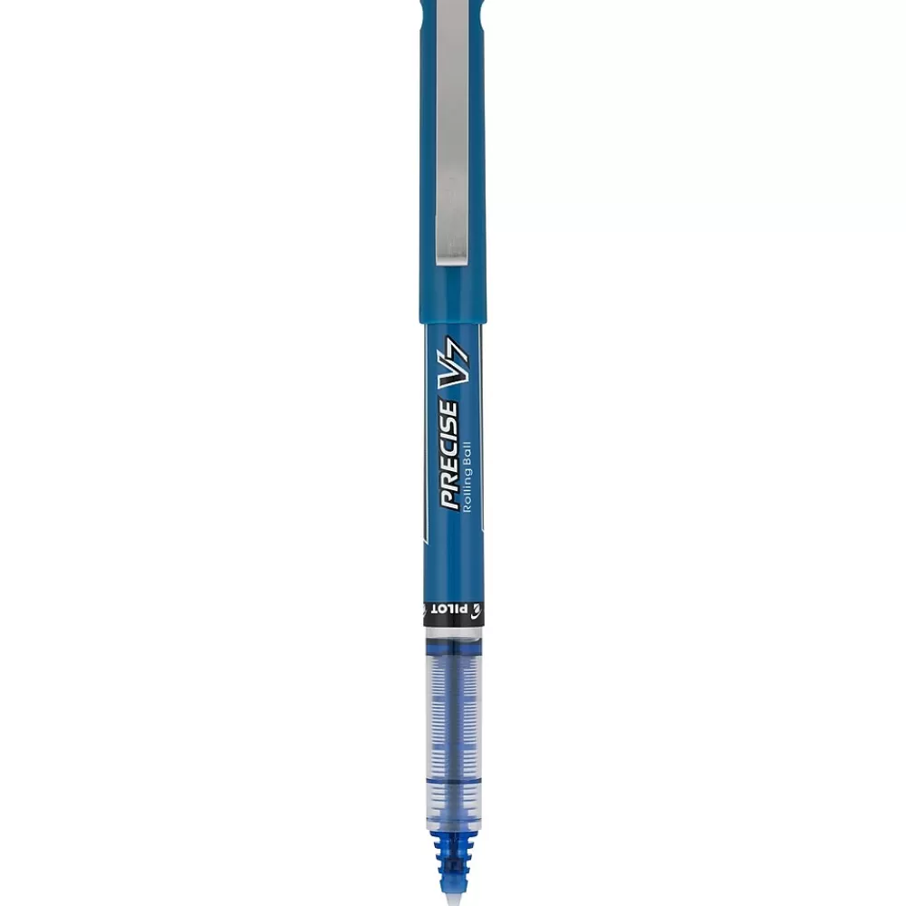 Pilot Pens<Precise V7 Rollerball Pens, Fine Point, Blue Ink, Dozen (35349)