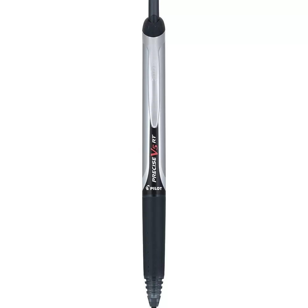 Pilot Pens<Precise V5 RT Retractable Rollerball Pens, Extra Fine Point, Black Ink, 30/Pack (84067)