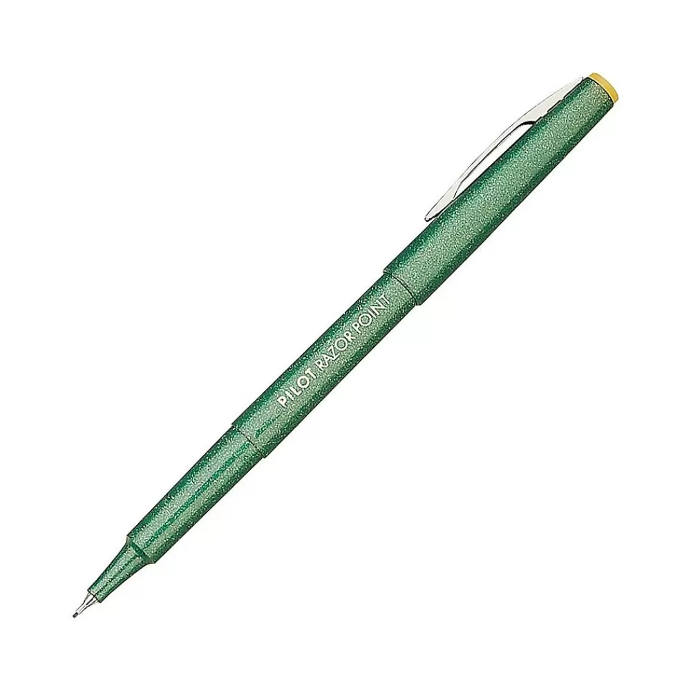 Pilot Pens<Razor Point Marker Pens, Ultra Fine Point, Ink, Dozen (11010)