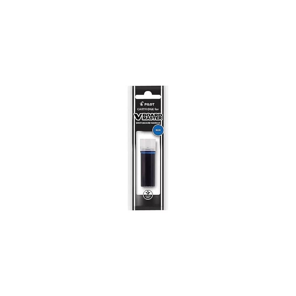 Pilot Pens<V Board Master BeGreen Dry Erase Marker Refill, Blue, 12/Pk (43923)