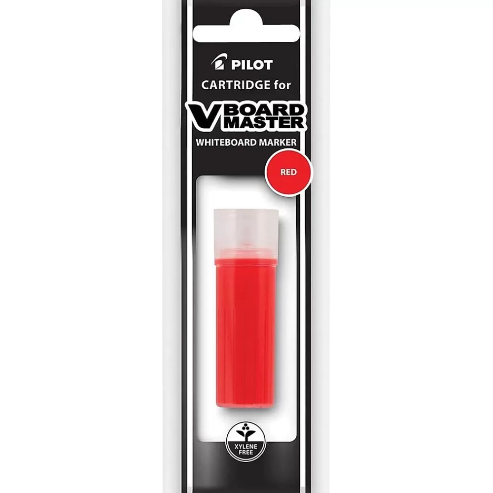 Pilot Markers<V Board Master BeGreen Dry Erase Marker Refill, Red (43924)
