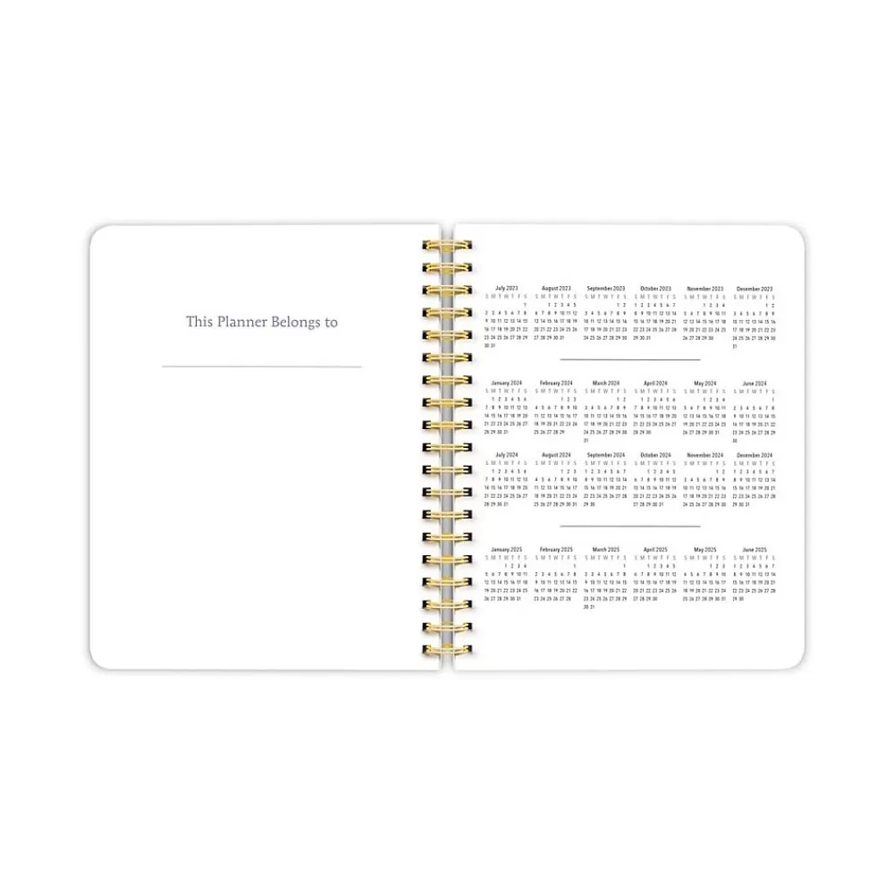 Plato Academic Planners<2024 6" x 7.75" Academic & Calendar Weekly Planner, Paperboard Cover, Black (9781975457396)