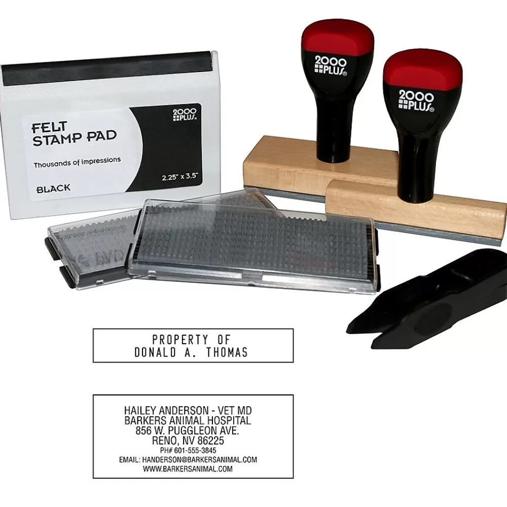 2000 Plus Stamps & Stamp Pads<Stamp Set, Custom, Black Ink (030968)