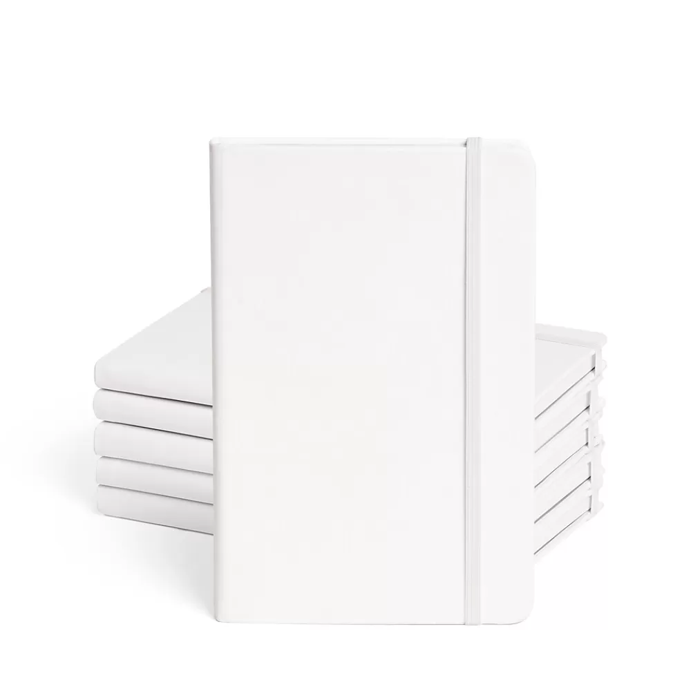 Poppin Composition Notebooks<Composition Notebooks, Narrow Ruled, 96 Sheets, White, 25/Pack (104116)