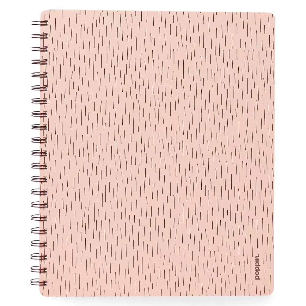 Poppin Notebooks<Elements Notebook, 5.8" x 8.3", Ruled, 48 Sheets, Multicolor (108837)