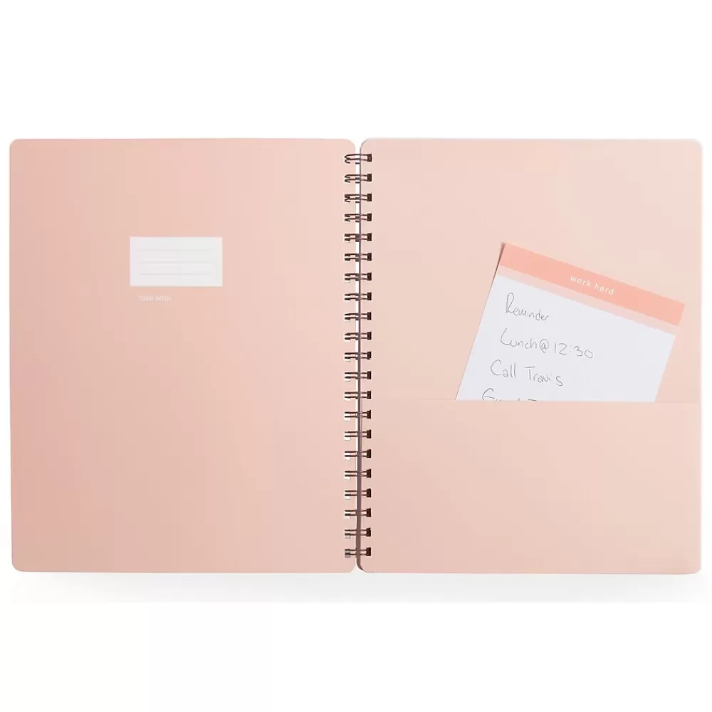Poppin Notebooks<Elements Notebook, 5.8" x 8.3", Ruled, 48 Sheets, Multicolor (108837)