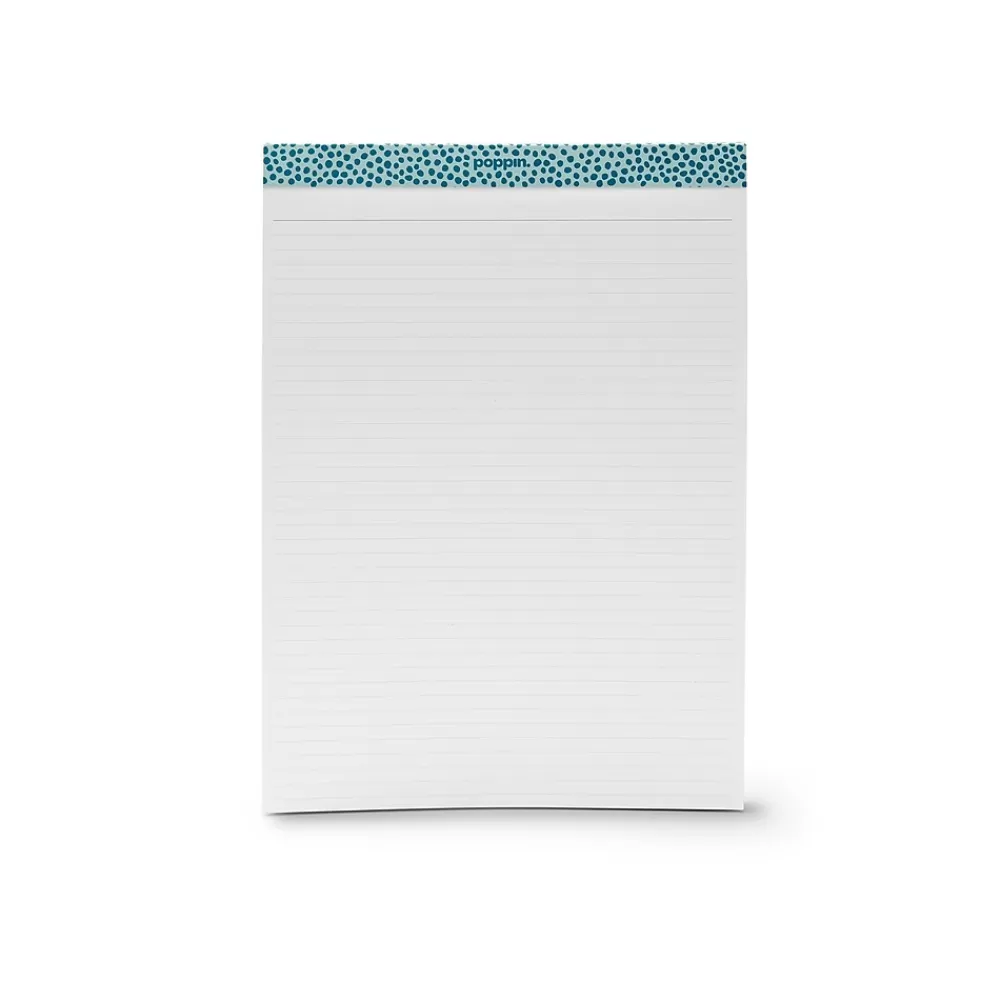 Poppin Notepads<Notepads, 9" x 12.5", Ruled, Teal/Wine, 50 Sheets/Pad, 2 Pads/Pack (108240)