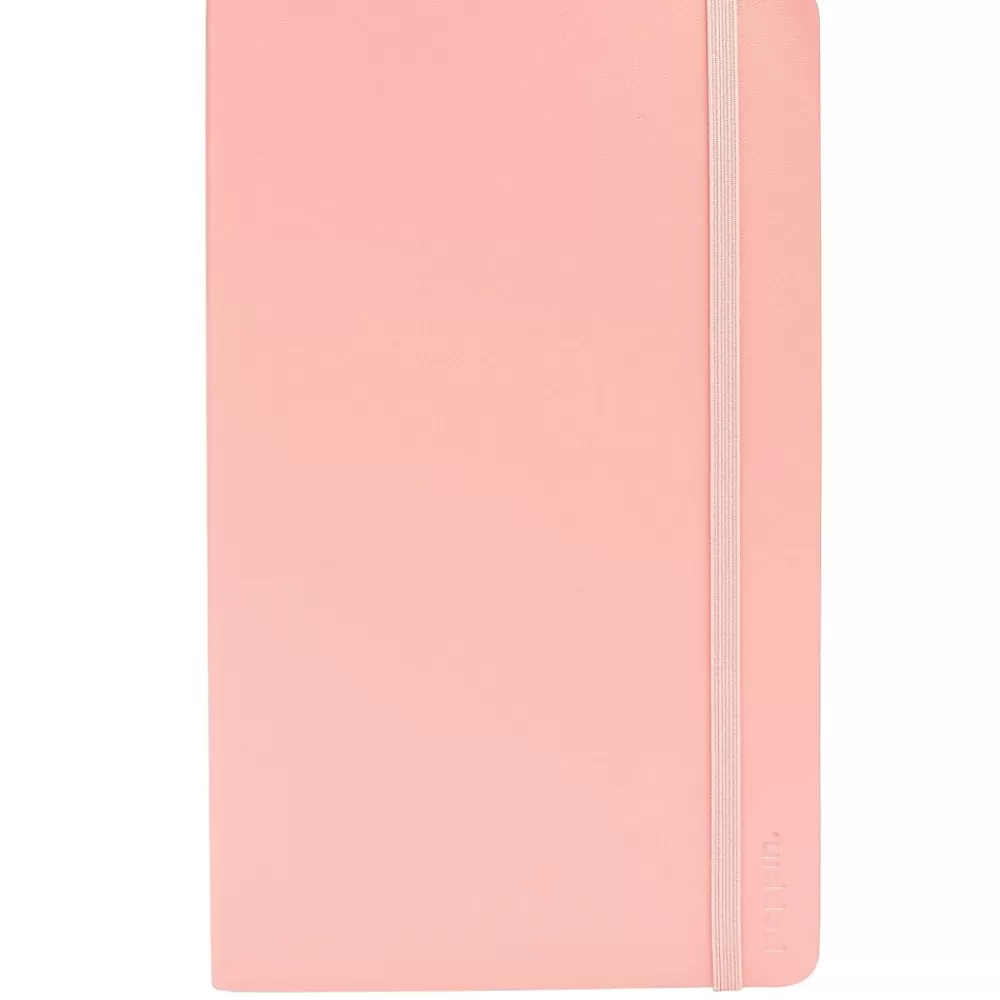 Poppin Notebooks<Soft Cover 1-Subject Pocket Notebook, 5" x 8.25", Narrow Ruled, 96 Sheets, Pink (104451)