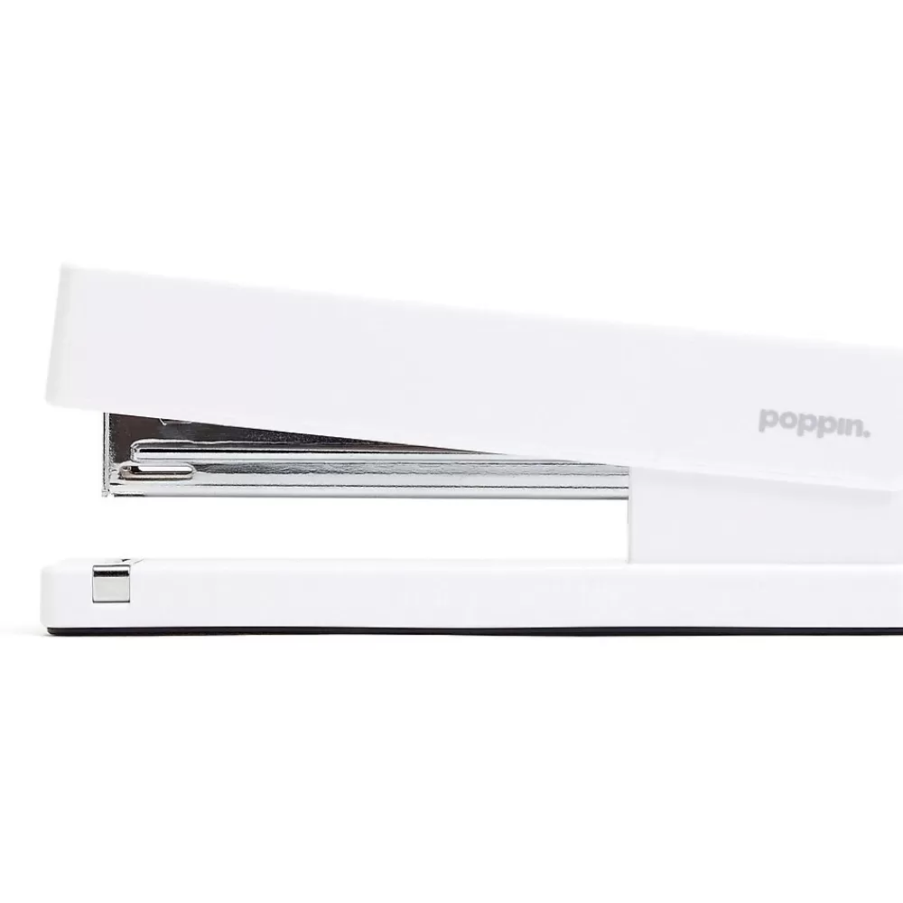 Poppin Staplers<Stapler, 20 Sheet Capacity, White (100152)