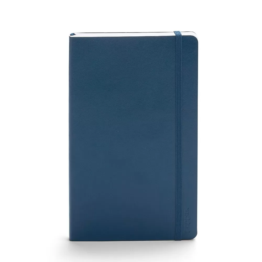 Poppin Subject Notebooks<Subject Notebooks, 5" x 8.25", College Ruled, 86 Sheets, Blue, 28/Carton (100358-MC)
