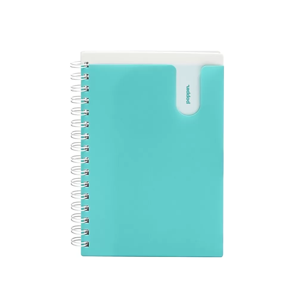 Poppin Subject Notebooks<1-Subject Notebooks, 6" x 8", College Ruled, 80 Sheets, Blue, 24/Carton (101351-MC)