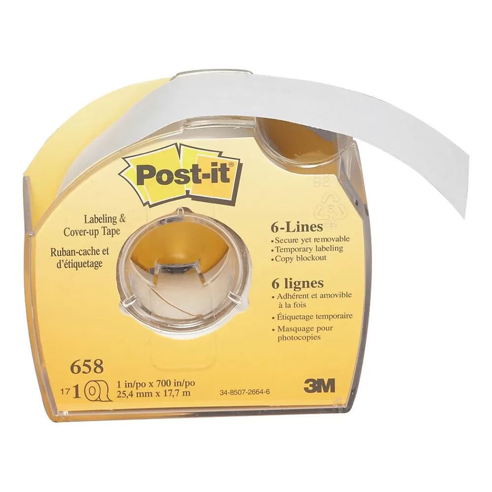 Post-it Correction & White-Out<Labeling and Cover-Up Correction Tape, White (658)