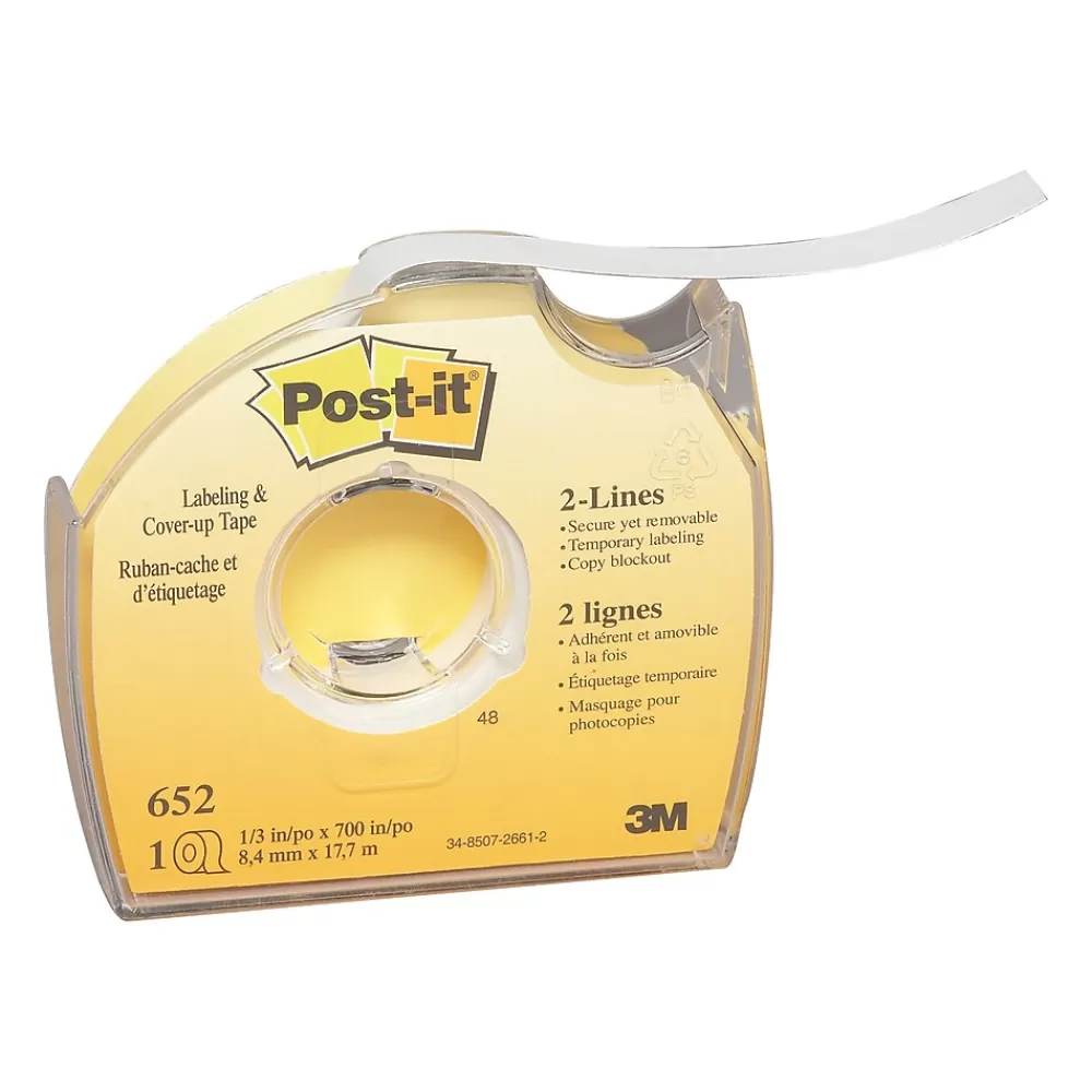 Post-it Correction & White-Out<Labeling and Cover-Up Correction Tape, White (652)