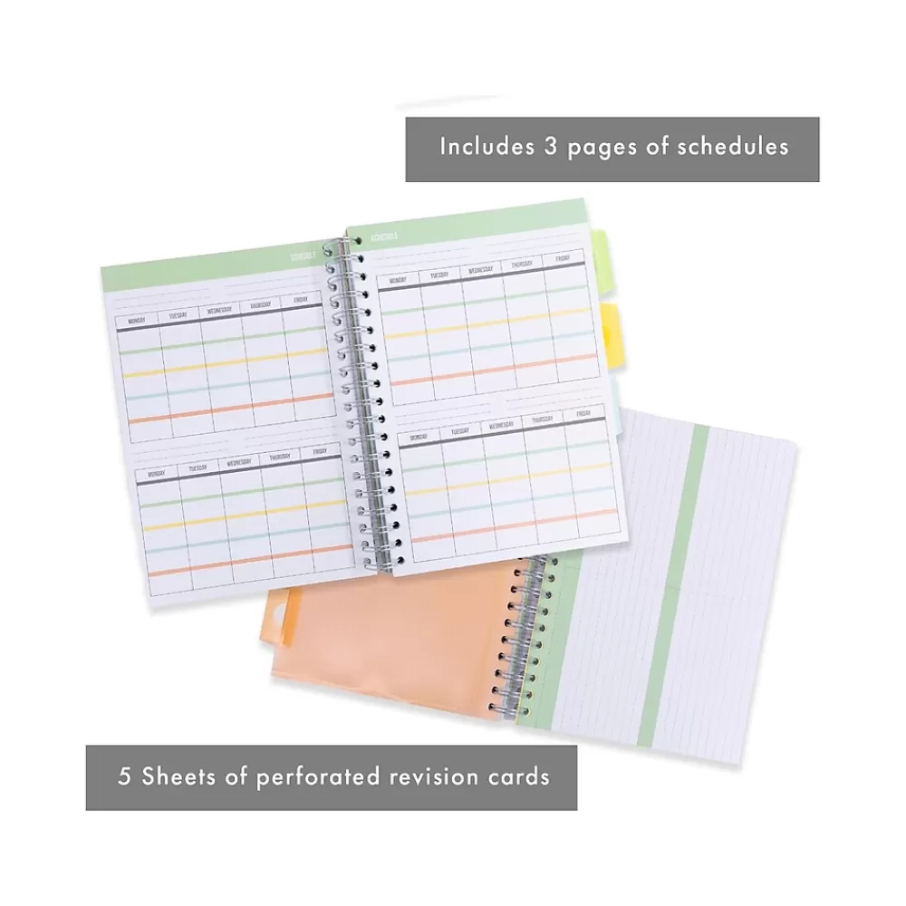Pukka Pad Notebooks<B5 Study Book Customizable Notebook, 7.09" x 9.6", 120 Sheets, Gray/Silver (9824-STU)