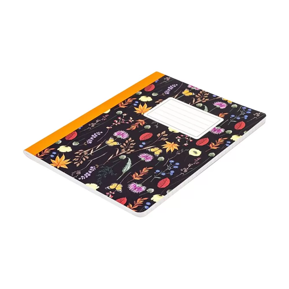 Pukka Pad Notebooks<Bloom Composition Notebooks, 7.5" x 9.7", College Ruled, 70 Sheets, Assorted Colors, 3/Pack (9516-BLM)