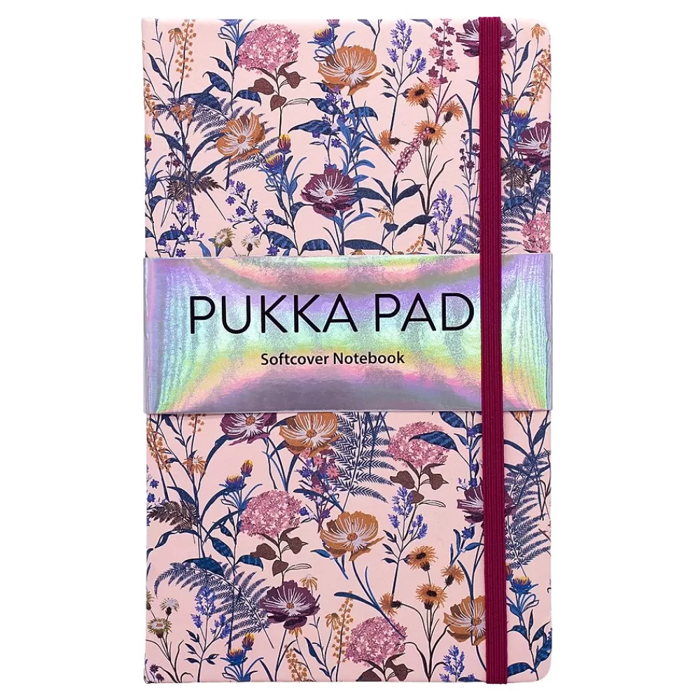 Pukka Pad Subject Notebooks<Bloom Subject Notebooks, Narrow Ruled, Black, 3/Pack (PUK9493BLM)