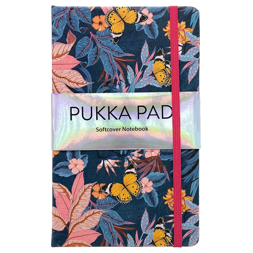 Pukka Pad Subject Notebooks<Bloom Subject Notebooks, Narrow Ruled, Blue, 3/Pack (PUK9491BLM)