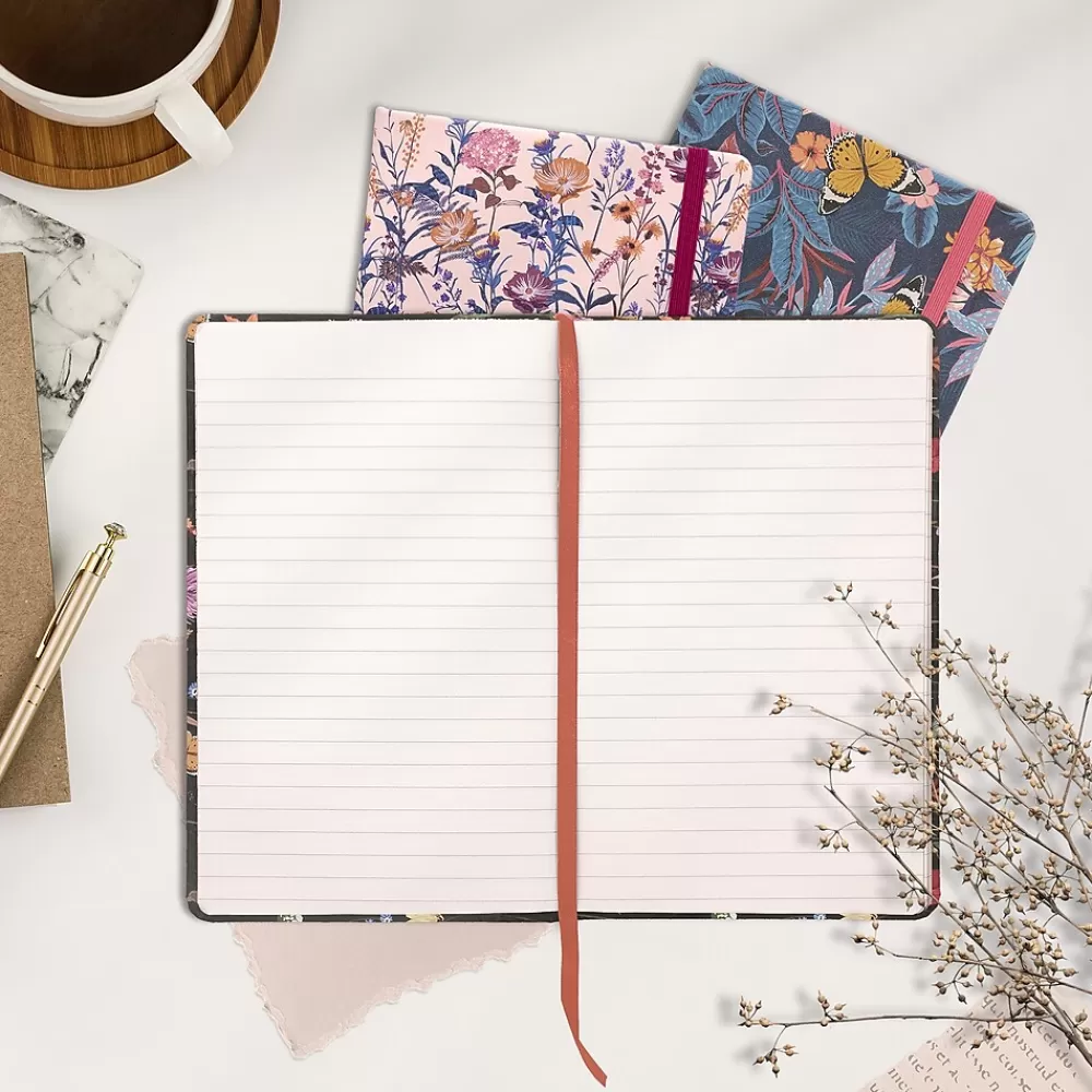 Pukka Pad Subject Notebooks<Bloom Subject Notebooks, Narrow Ruled, White, 3/Pack (PUK9492BLM)