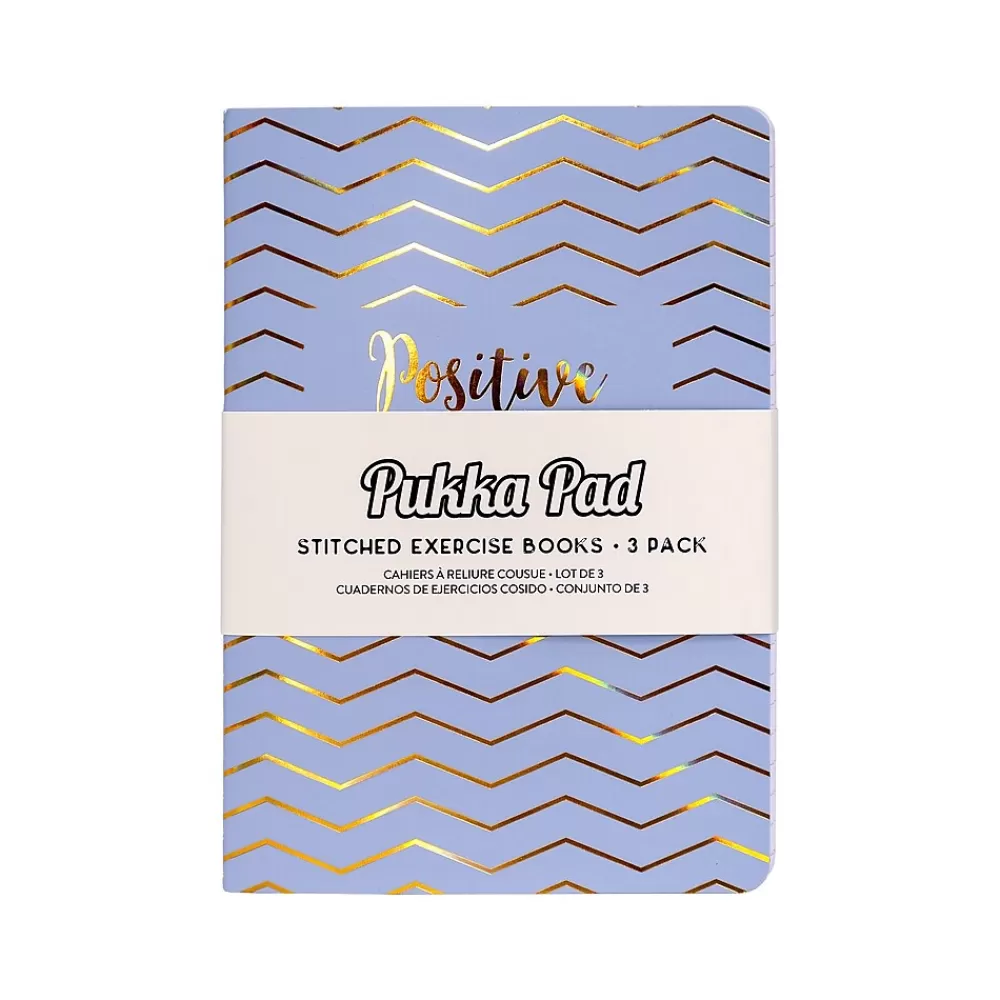 Pukka Pad Composition Notebooks<Composition Notebooks, 4.6" x 6.8", College-Ruled, 20 Sheets, Assorted Colors, 3/Pack (9979(AST)-HZE)