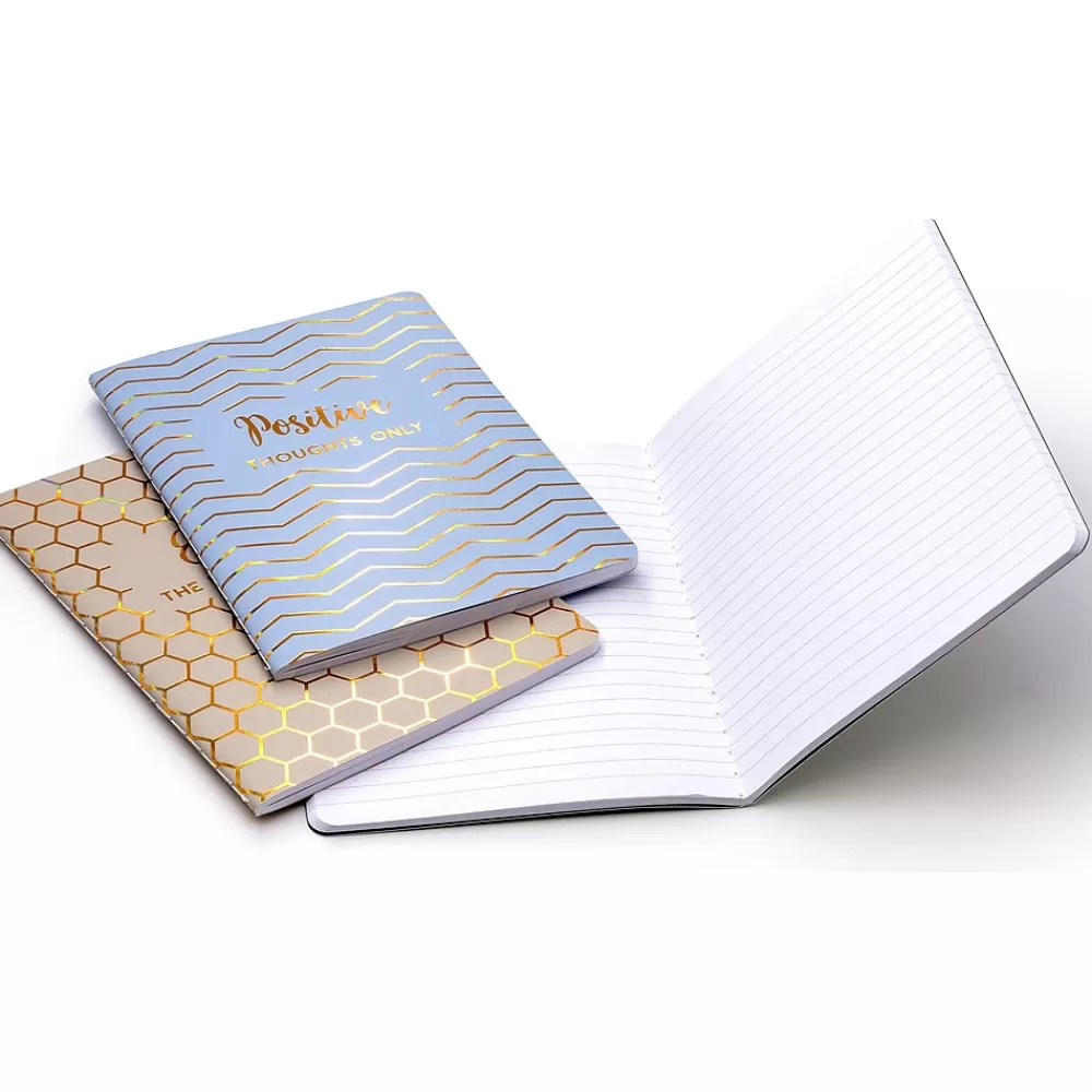 Pukka Pad Composition Notebooks<Composition Notebooks, 4.6" x 6.8", College-Ruled, 20 Sheets, Assorted Colors, 3/Pack (9979(AST)-HZE)
