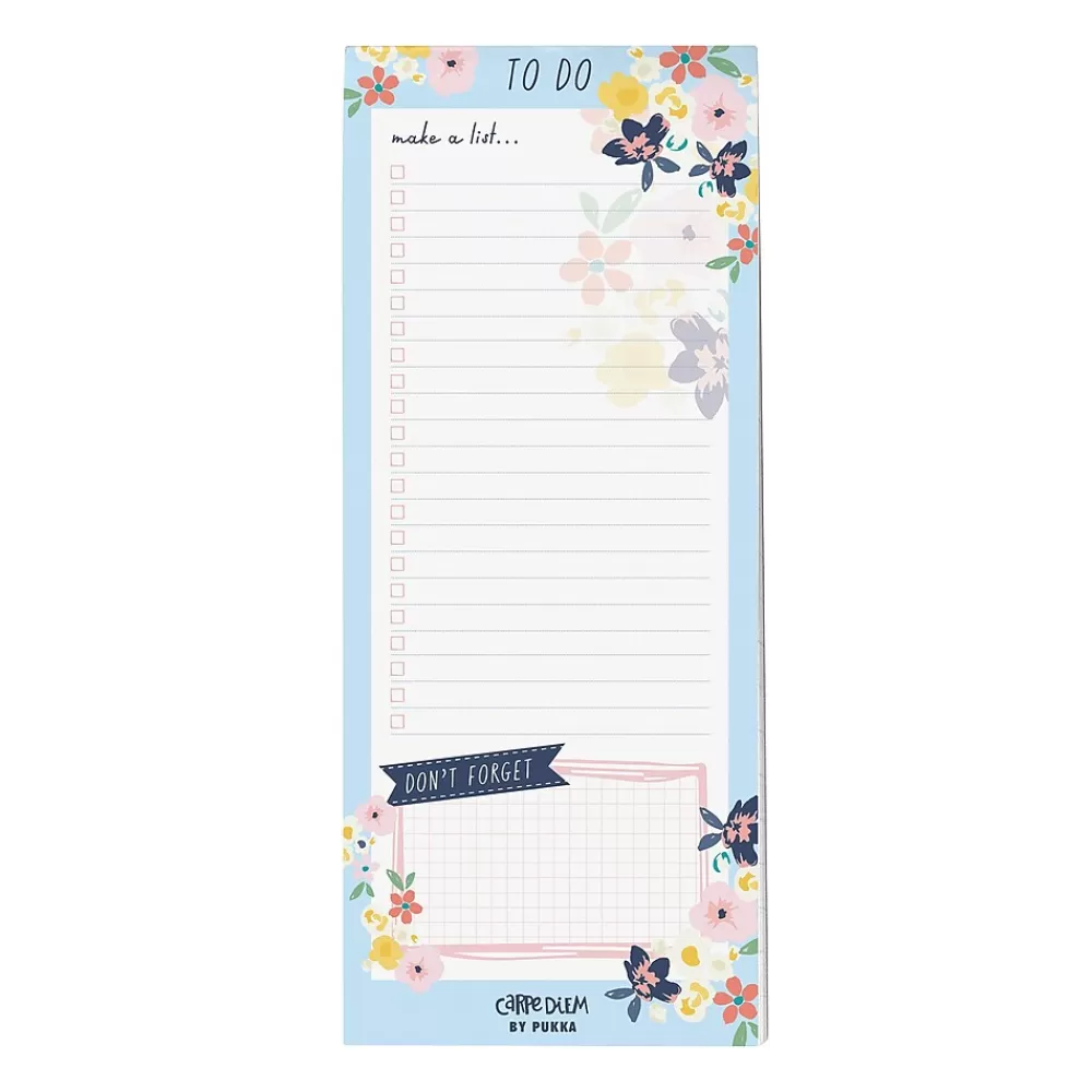 Pukka Pad Notepads<Ditzy Floral Memo Pad, Assorted Colors, 6/Pack (PUK9206CD)