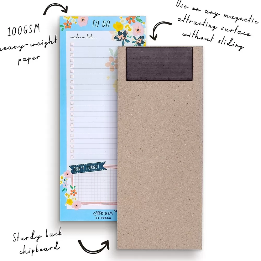 Pukka Pad Notepads<Ditzy Floral Memo Pad, Assorted Colors, 6/Pack (PUK9206CD)
