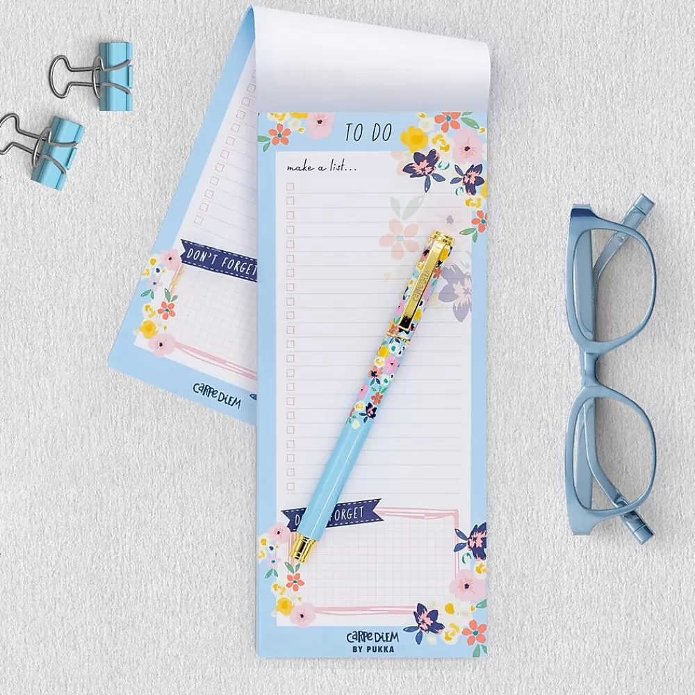 Pukka Pad Notepads<Ditzy Floral Memo Pad, Assorted Colors, 6/Pack (PUK9206CD)