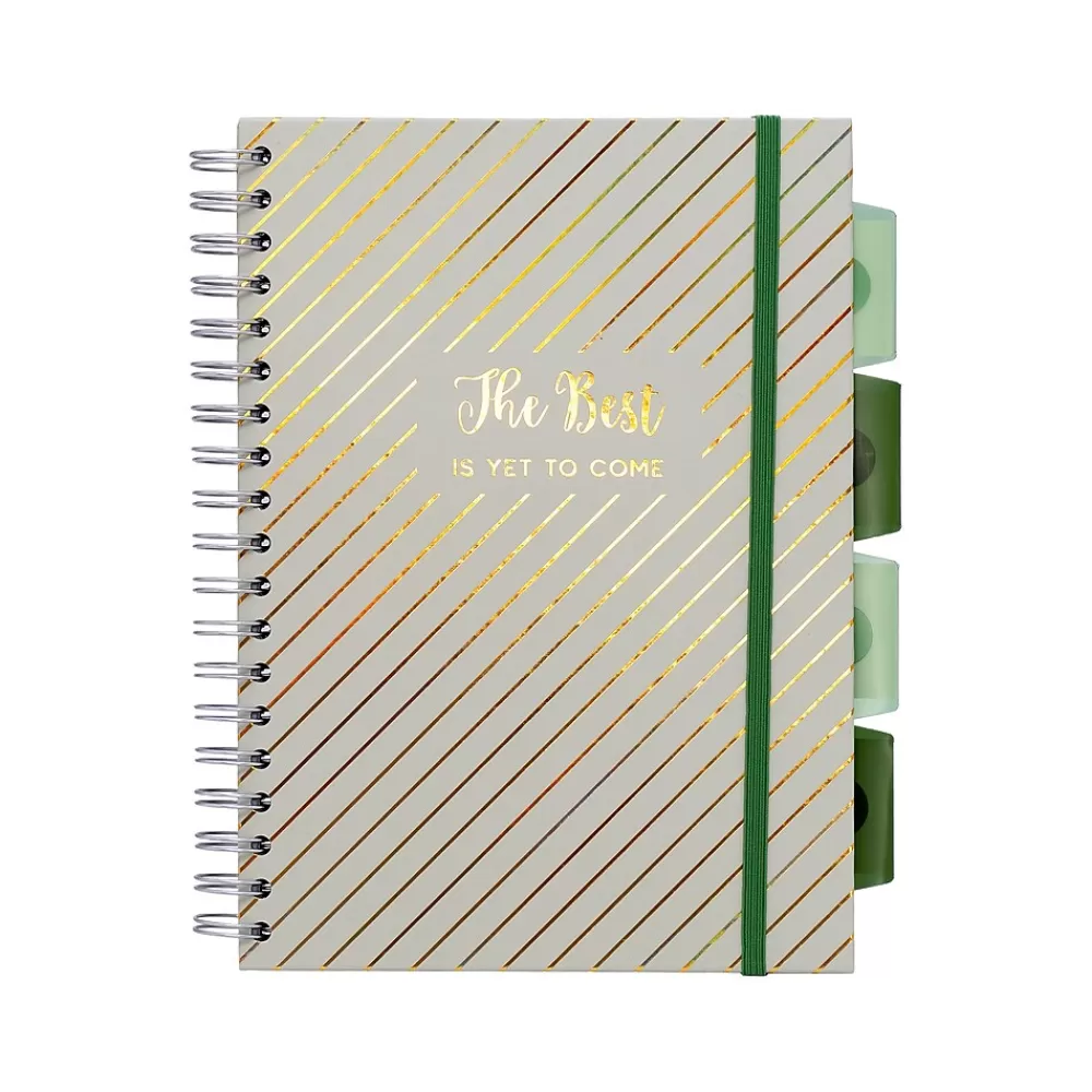 Pukka Pad Subject Notebooks<Haze 5-Subject Notebooks, 7.4" x 9.84", Ruled, 100 Sheets, Assorted Colors, 3/Pack (9975(AST)-HZE)