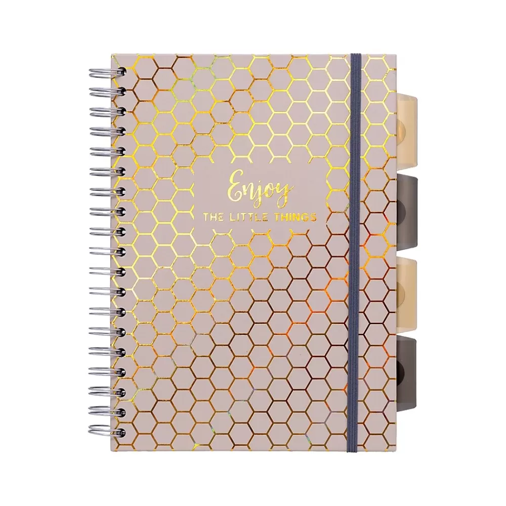 Pukka Pad Subject Notebooks<Haze 5-Subject Notebooks, 7.4" x 9.84", Ruled, 100 Sheets, Assorted Colors, 3/Pack (9975(AST)-HZE)