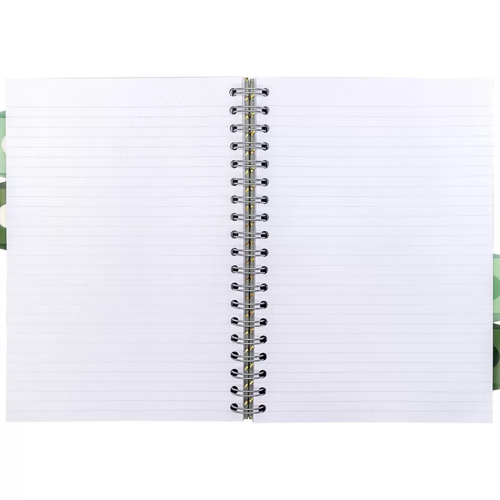 Pukka Pad Subject Notebooks<Haze 5-Subject Notebooks, 7.4" x 9.84", Ruled, 100 Sheets, Assorted Colors, 3/Pack (9975(AST)-HZE)