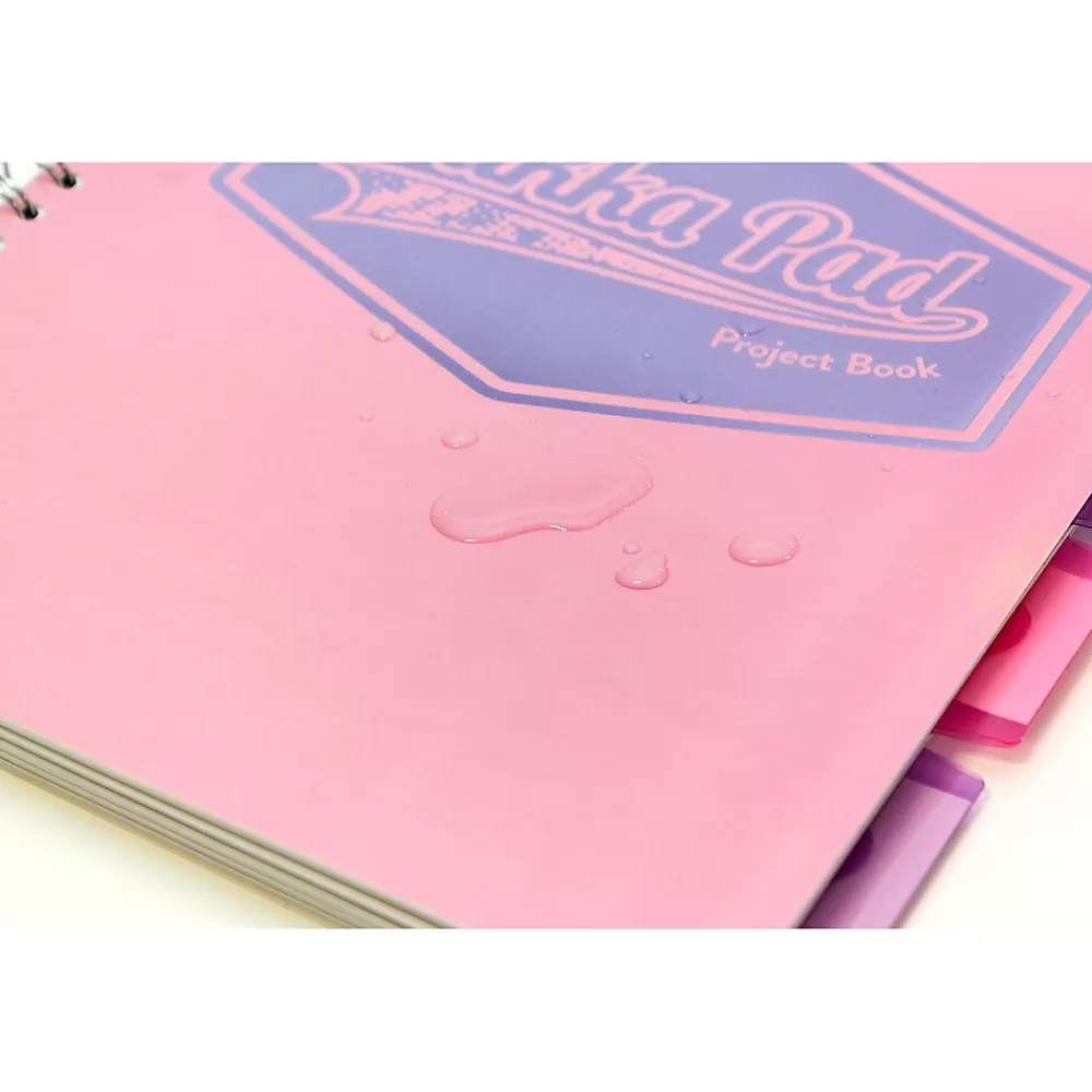 Pukka Pad Subject Notebooks<Pastels 5-Subject Notebooks, 8.5" x 11", Ruled, 100 Sheets, Assorted Colors, 3/Pack (8867-PST)