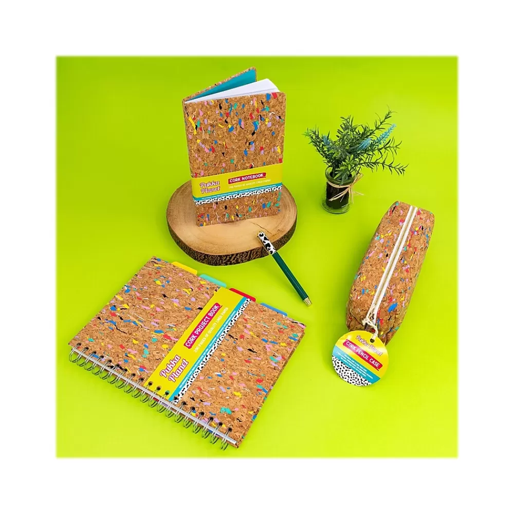 Pukka Pad Subject Notebooks<Planet Project Book, 7.13" x 10.12", Wide-Ruled, 100 Sheets, Multicolor (9856-SPP)