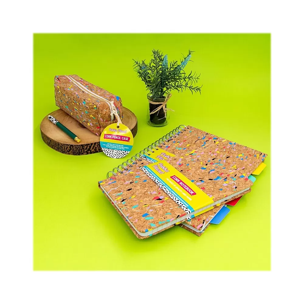 Pukka Pad Subject Notebooks<Planet Softcover Notebook, 5.31" x 8.46", Wide-Ruled, 80 Sheets, Multicolor (9855-SPP)