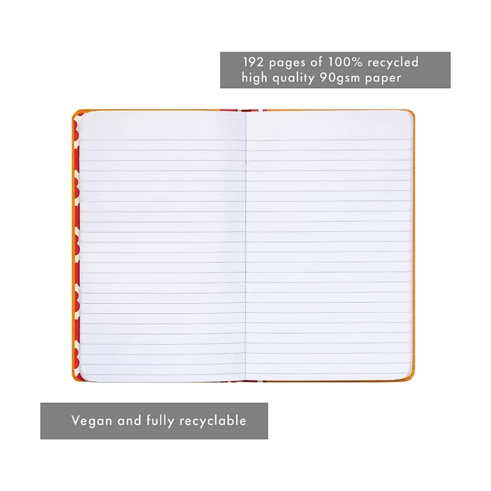 Pukka Pad Composition Notebooks<Plants Over People Notebook, 5.28" x 8.46", Wide-Ruled, 96 Sheets, Orange (9705-SPP)